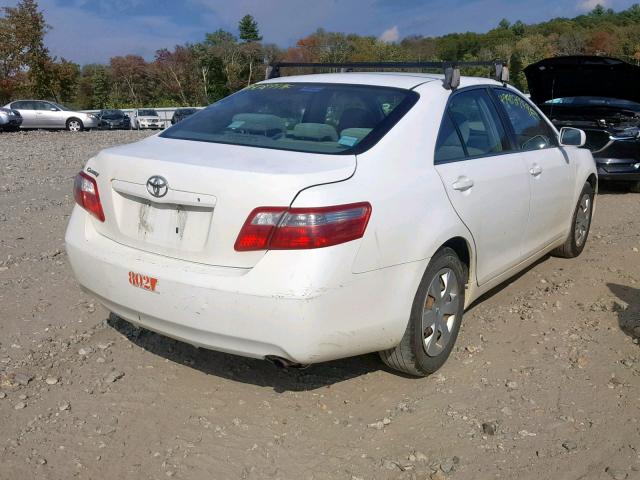 4T1BE46K78U757407 - 2008 TOYOTA CAMRY CE WHITE photo 4