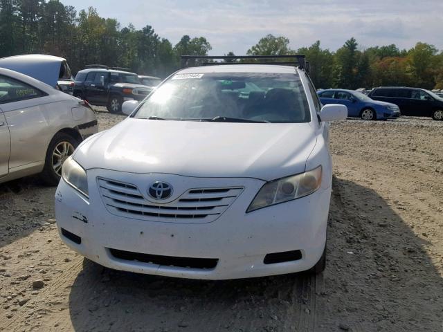 4T1BE46K78U757407 - 2008 TOYOTA CAMRY CE WHITE photo 9