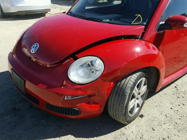 3VWPG31C26M415893 - 2006 VOLKSWAGEN NEW BEETLE RED photo 9