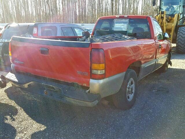 1GTEC14T7XE548176 - 1999 GMC NEW SIERRA RED photo 4