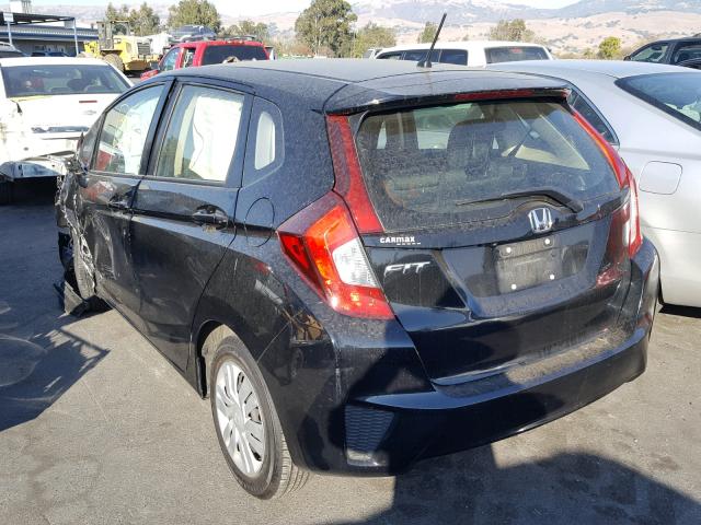 JHMGK5H50GX022425 - 2016 HONDA FIT LX BLACK photo 3