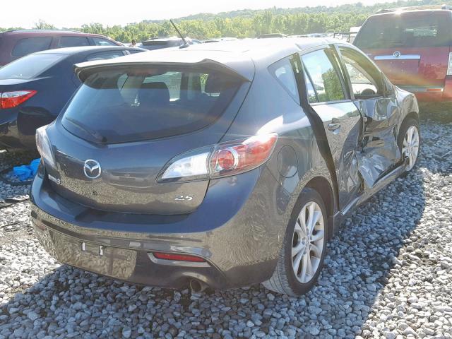 JM1BL1K69B1476333 - 2011 MAZDA 3 S GRAY photo 4