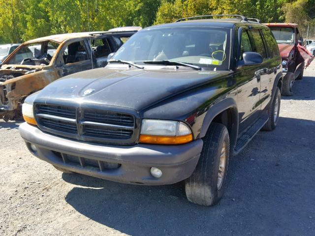 1D4HS38N03F536045 - 2003 DODGE DURANGO SP BLACK photo 2