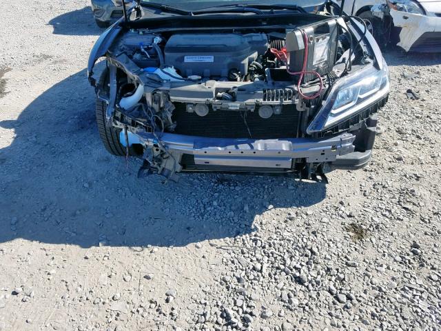 1HGCT2B80HA006486 - 2017 HONDA ACCORD EXL GRAY photo 9