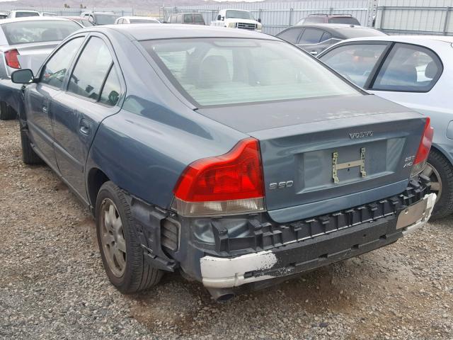 YV1RH59H842353953 - 2004 VOLVO S60 2.5T GREEN photo 3