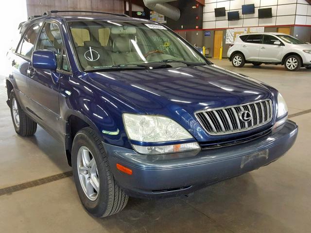 JTJHF10U230300070 - 2003 LEXUS RX 300 BLUE photo 1