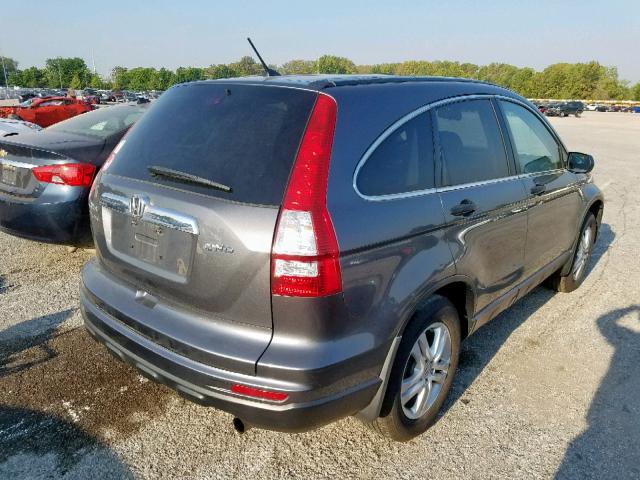 3CZRE4H54AG707397 - 2010 HONDA CR-V EX GRAY photo 4