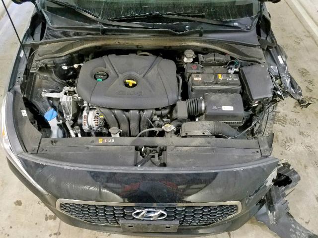 KMHH35LE1JU023369 - 2018 HYUNDAI ELANTRA GT BLACK photo 7