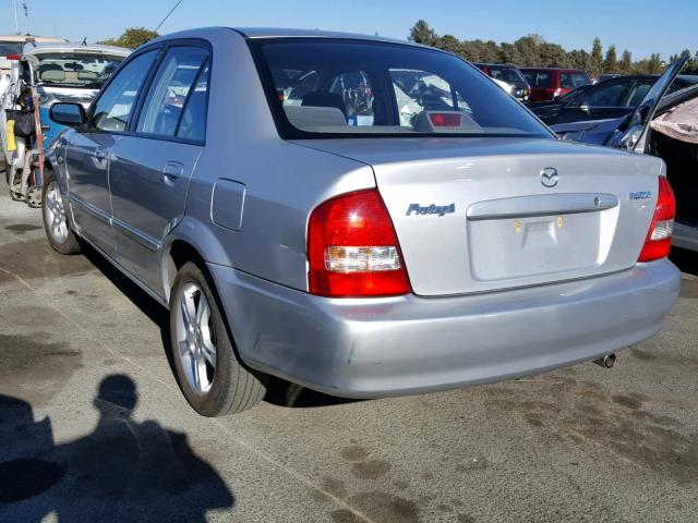 JM1BJ225130100333 - 2003 MAZDA PROTEGE DX SILVER photo 3