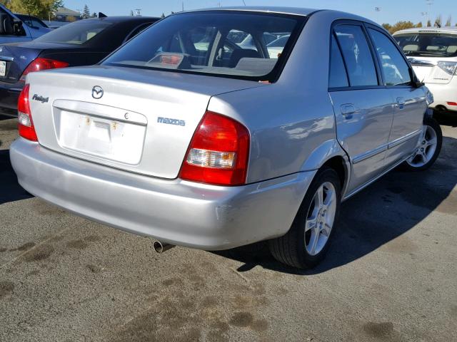 JM1BJ225130100333 - 2003 MAZDA PROTEGE DX SILVER photo 4