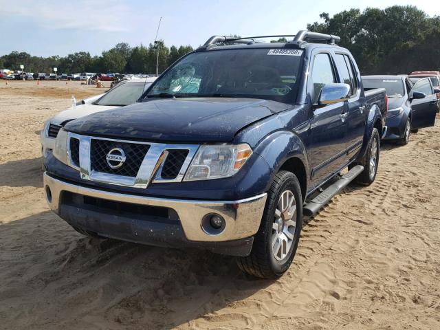 1N6AD0ERXAC404419 - 2010 NISSAN FRONTIER C BLUE photo 2