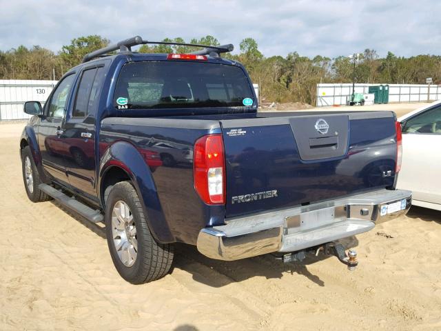 1N6AD0ERXAC404419 - 2010 NISSAN FRONTIER C BLUE photo 3