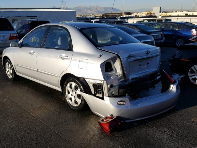 KNAFE121275421672 - 2007 KIA SPECTRA EX SILVER photo 3