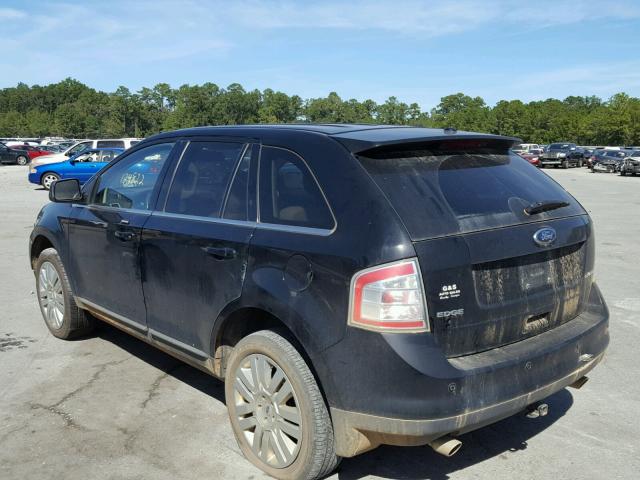 2FMDK39C78BA76010 - 2008 FORD EDGE LIMIT BLACK photo 3