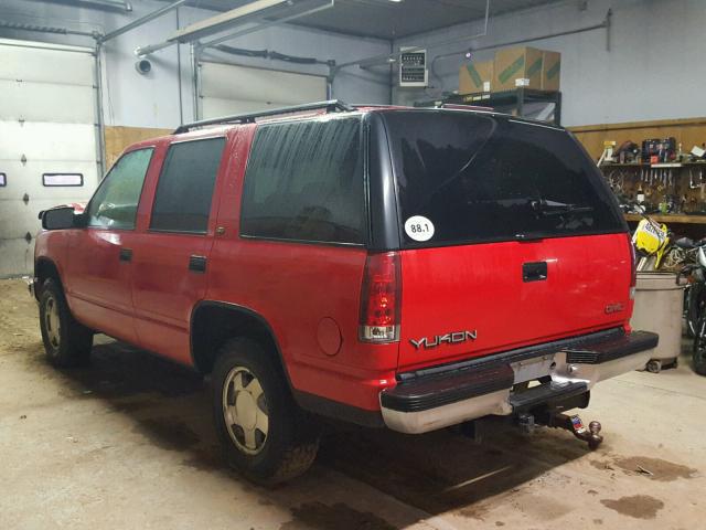 1GKEK13R0XJ802296 - 1999 GMC DENALI RED photo 3