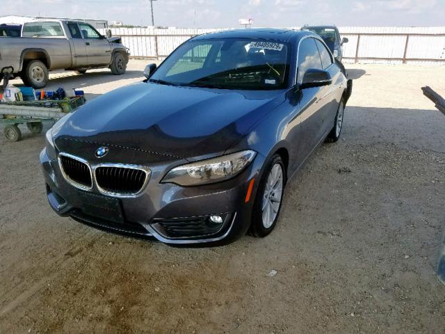 WBA1F5C59EV256135 - 2014 BMW 228 I GRAY photo 2