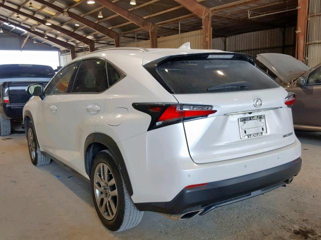 JTJYARBZ6F2010980 - 2015 LEXUS NX 200T WHITE photo 3