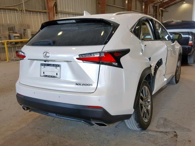 JTJYARBZ6F2010980 - 2015 LEXUS NX 200T WHITE photo 4