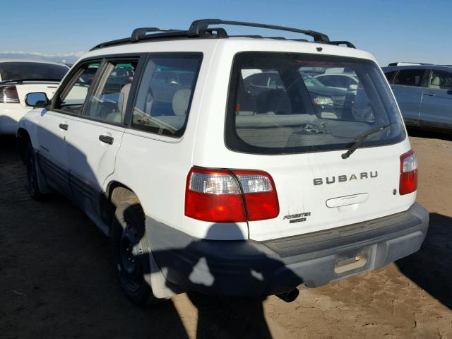 JF1SF63501H706797 - 2001 SUBARU FORESTER L WHITE photo 3