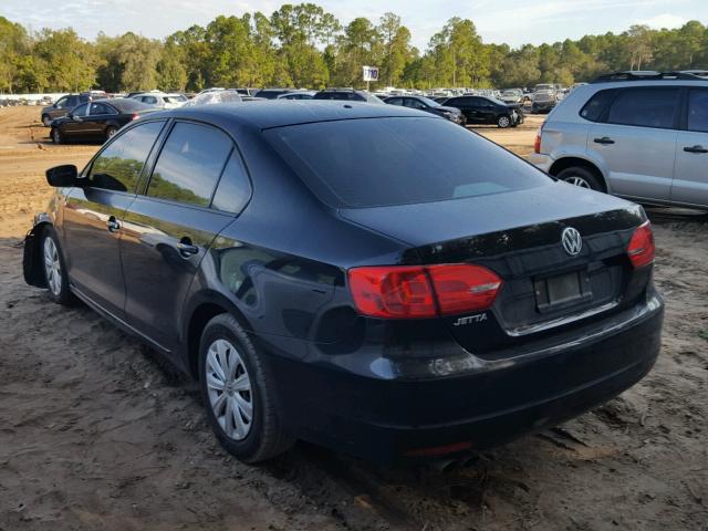 3VW1K7AJ8DM229511 - 2013 VOLKSWAGEN JETTA BASE 黑色 照片 3