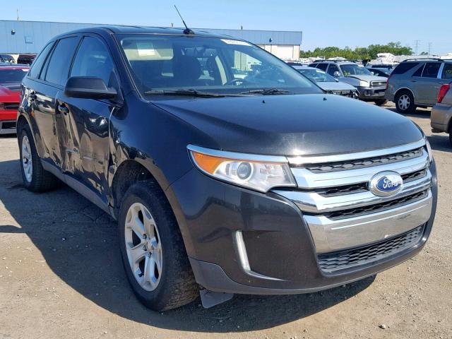 2FMDK3JC0DBC84445 - 2013 FORD EDGE SEL BLACK photo 1