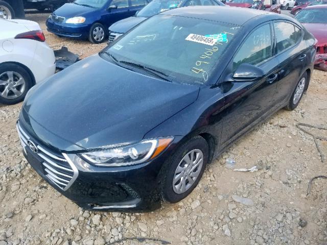 5NPD74LF1HH209797 - 2017 HYUNDAI ELANTRA SE BLACK photo 2