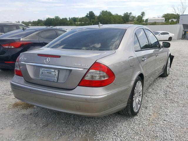 WDBUF22X28B238386 - 2008 MERCEDES-BENZ E 320 CDI SILVER photo 4