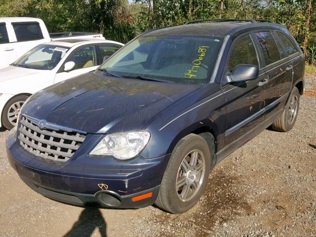 2A8GM48LX7R116338 - 2007 CHRYSLER PACIFICA BLUE photo 2