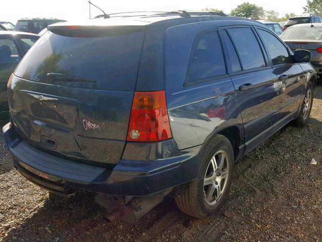 2A8GM48LX7R116338 - 2007 CHRYSLER PACIFICA BLUE photo 4