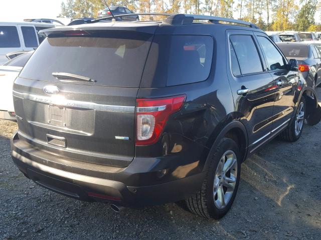 1FM5K8F8XDGA55723 - 2013 FORD EXPLORER L CHARCOAL photo 4