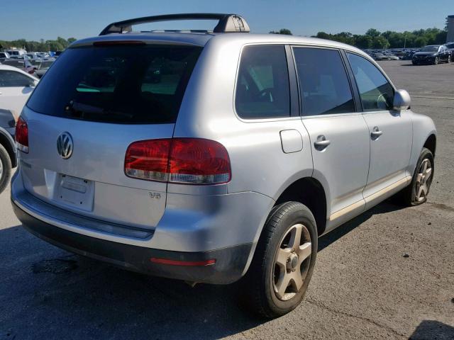 WVGBG77L05D009094 - 2005 VOLKSWAGEN TOUAREG 3. SILVER photo 4