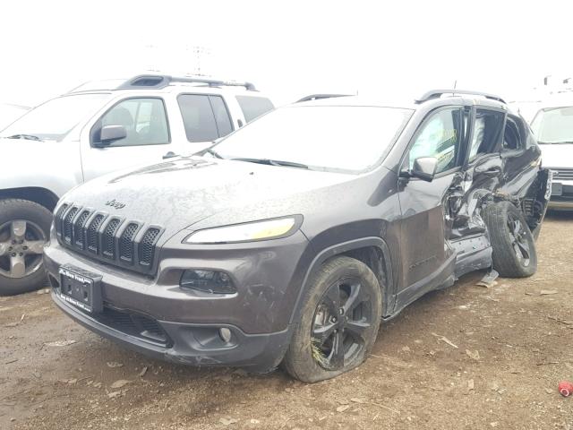 1C4PJLDS9HW596209 - 2017 JEEP CHEROKEE L GRAY photo 2