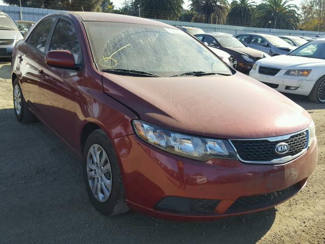 KNAFU4A24B5426279 - 2011 KIA FORTE EX RED photo 1