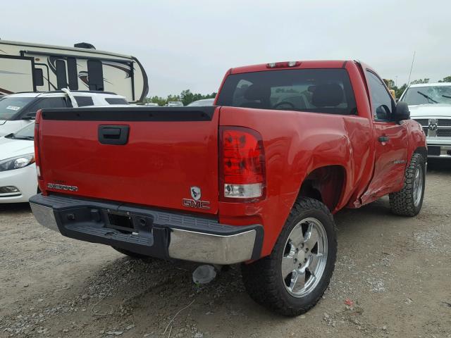 1GTEC14C57Z535466 - 2007 GMC NEW SIERRA RED photo 4