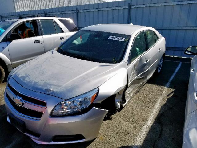 1G11D5SR0DF172381 - 2013 CHEVROLET MALIBU 1LT 银色 照片 2