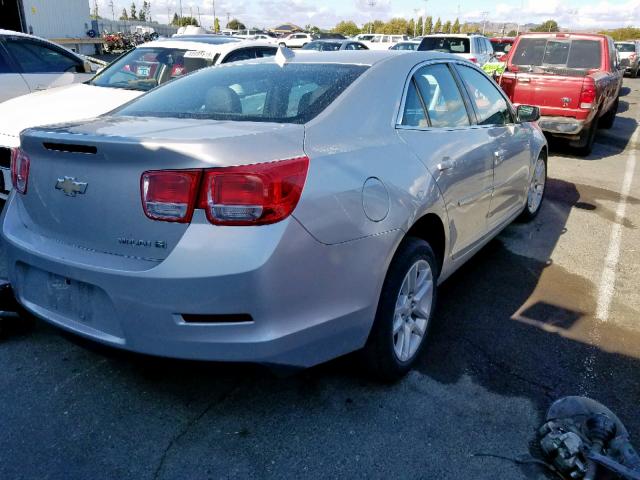 1G11D5SR0DF172381 - 2013 CHEVROLET MALIBU 1LT 银色 照片 4