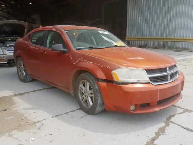 1B3LC56K08N116096 - 2008 DODGE AVENGER SX ORANGE photo 1