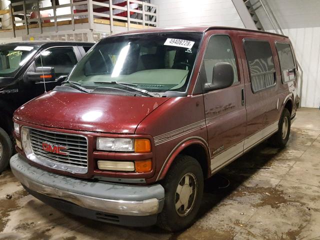 1GDFG15R0Y1141381 - 2000 GMC SAVANA RV MAROON photo 2