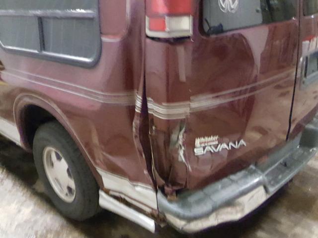 1GDFG15R0Y1141381 - 2000 GMC SAVANA RV MAROON photo 9