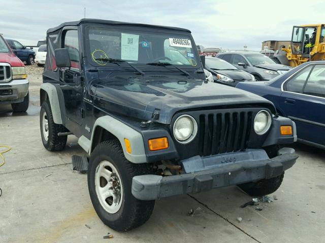 1J4FA29PXYP753289 - 2000 JEEP WRANGLER / BLUE photo 1