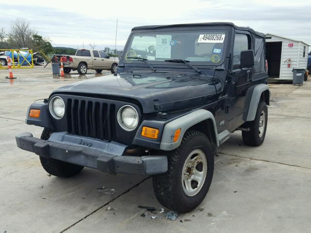 1J4FA29PXYP753289 - 2000 JEEP WRANGLER / BLUE photo 2