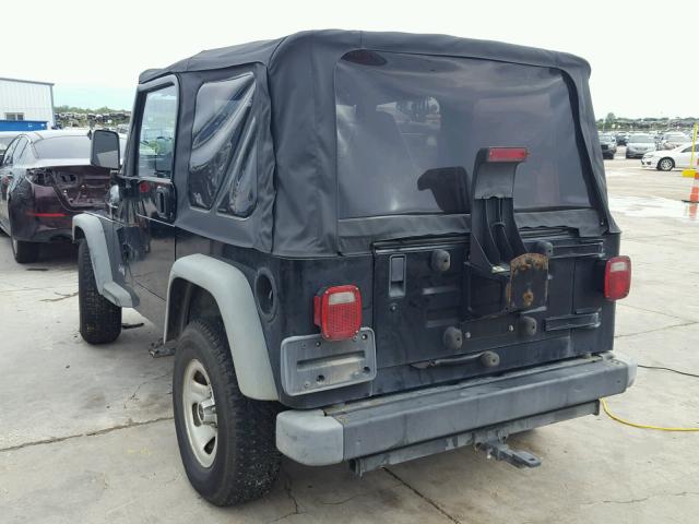 1J4FA29PXYP753289 - 2000 JEEP WRANGLER / BLUE photo 3