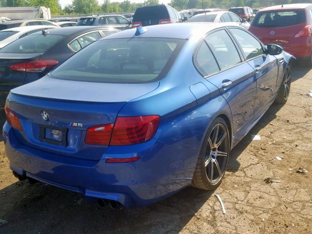 WBSFV9C55FD595154 - 2015 BMW M5 BLUE photo 4
