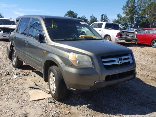 2HKYF18176H510684 - 2006 HONDA PILOT LX GRAY photo 1