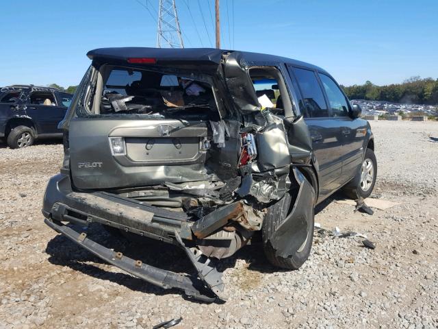 2HKYF18176H510684 - 2006 HONDA PILOT LX GRAY photo 4