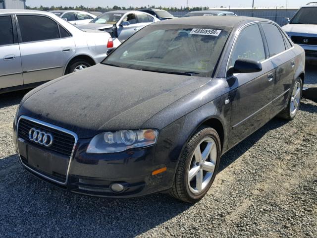 WAUDH78E77A243616 - 2007 AUDI A4 3.2 QUA BLUE photo 2