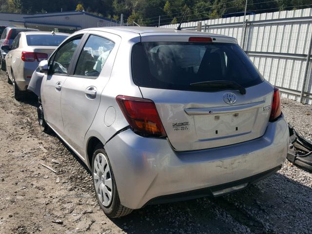 VNKKTUD33GA060894 - 2016 TOYOTA YARIS L SILVER photo 3