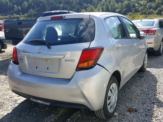 VNKKTUD33GA060894 - 2016 TOYOTA YARIS L SILVER photo 4