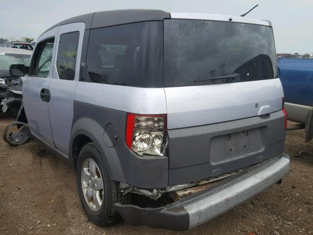 5J6YH28594L026232 - 2004 HONDA ELEMENT EX SILVER photo 3