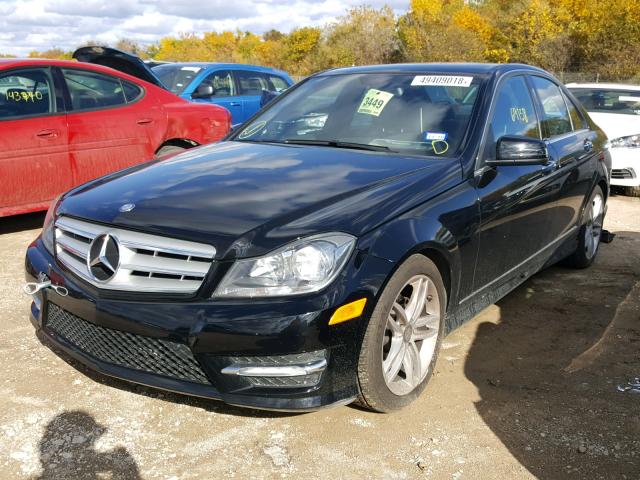 WDDGF4HB7DR276130 - 2013 MERCEDES-BENZ C 250 BLACK photo 2